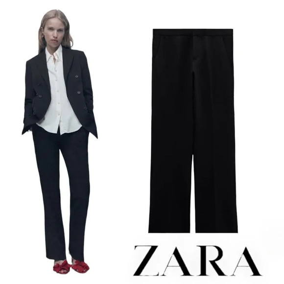 Zara Pants - ZARA | Black | THE LOW RISE FLARE PANTS
